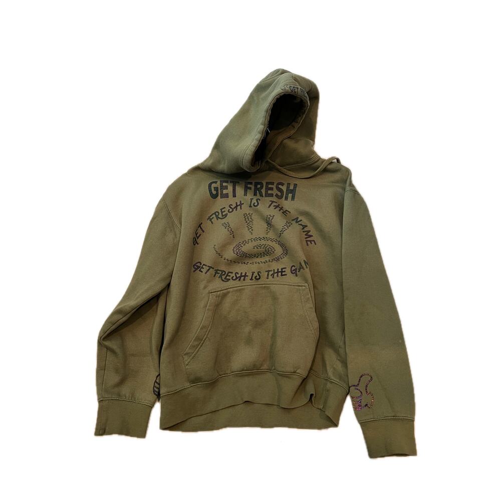 Get Fresh Army Green Pullover hoodie Mens Med